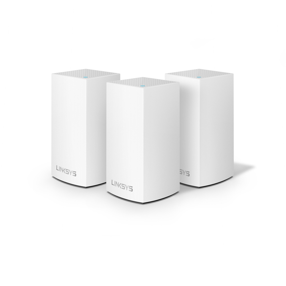 Linksys Velop Intelligent Mesh WiFi System, Dual-Band, 3-Pack (AC3900)