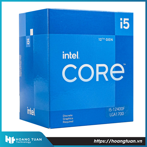 CPU Intel Core i5 12400F 2.5GHz Turbo 4.4GHz 6 nhân 12 luồng 18MB LGA 1700
