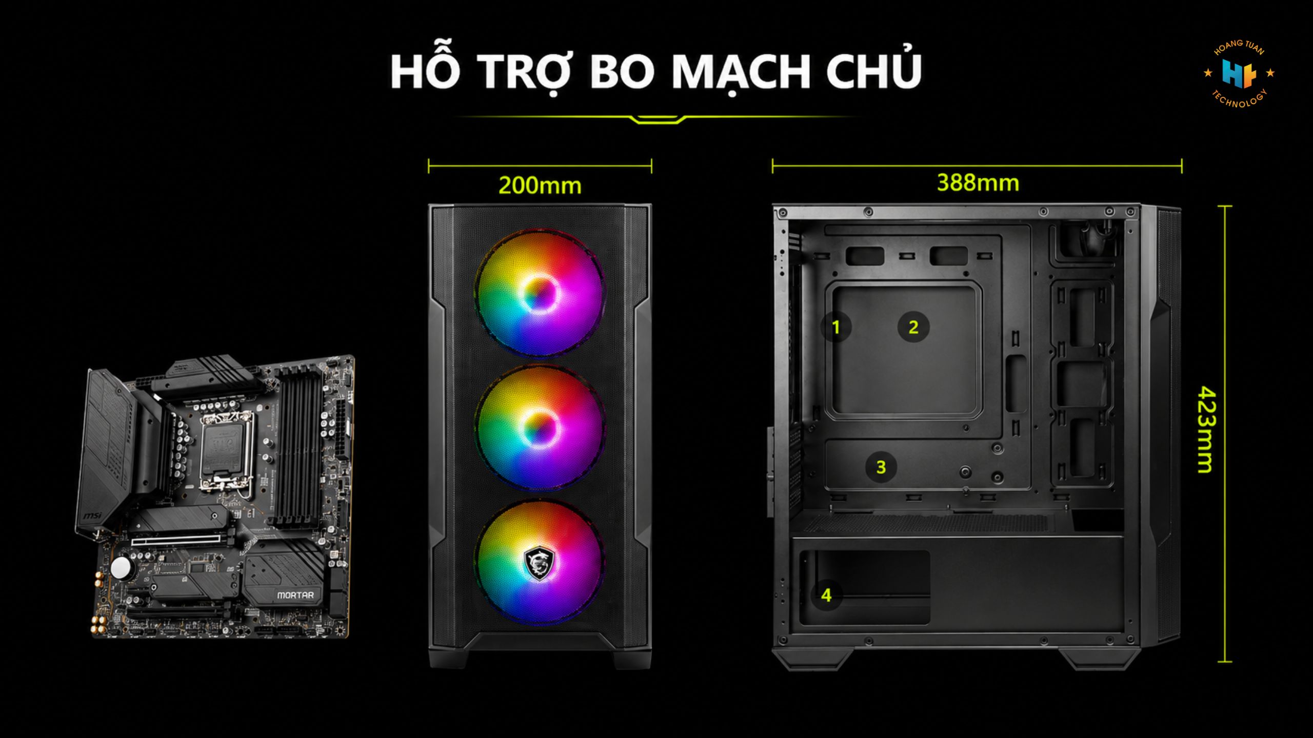 MSI MAG FORGE M100A – Case gaming mATX nhỏ gọn với 4 quạt ARGB