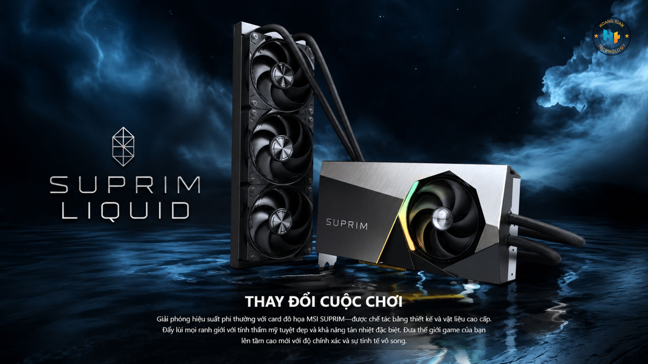 MSI RTX 5090 SUPRIM LIQUID SOC – Card đồ họa flagship với tản nhiệt nước