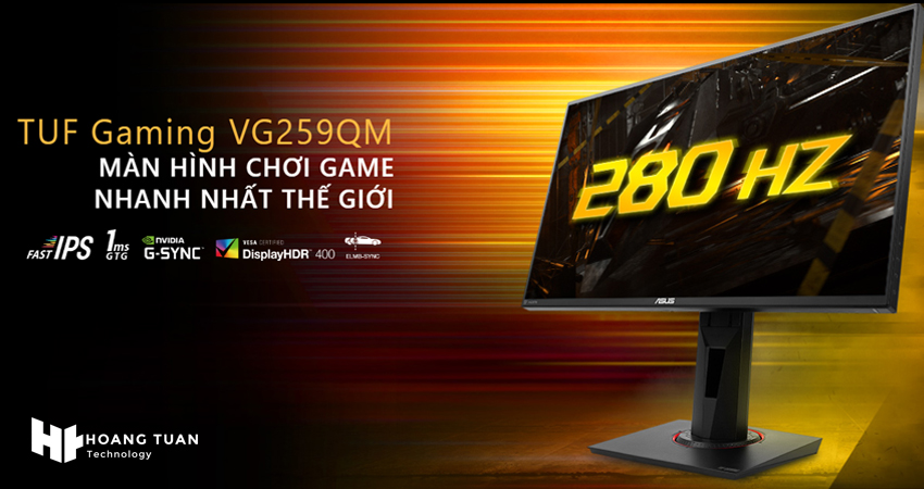 Tại sao nên chọn màn hình Asus TUF Gaming VG259QM 280Hz 1ms?