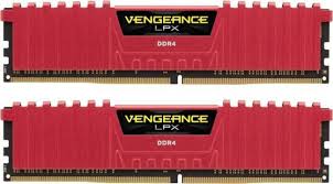 Ram Corsair Vengeance LPX 8GB (2x4GB) DDR4 DRAM 2400MHz C14 Red (CMK8GX4M2A2400C14R)