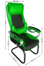 GHẾ CHƠI GAME – QUÁN NET HT/G32MD (ĐỆM MÚT ĐÚC - LƯỚI CHỊU LỰC)