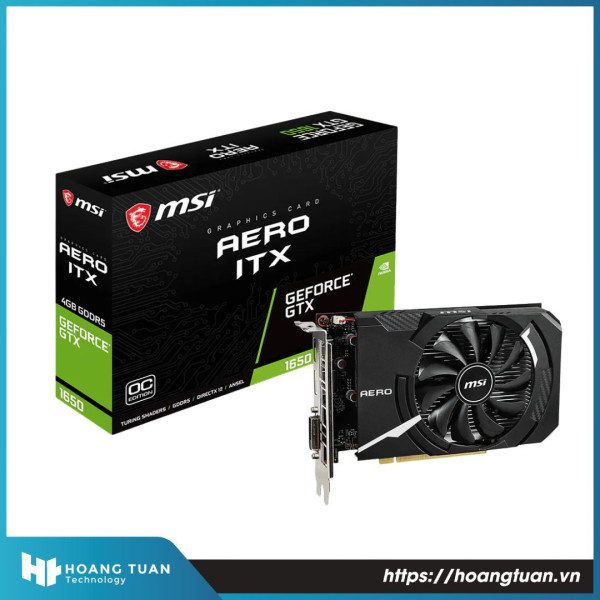 VGA MSI GeForce GTX 1650 Aero ITX 4G OC