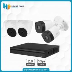 Trọn bộ Camera Dahua 4 mắt HAC - B1A21P