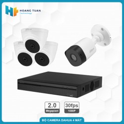 Trọn bộ Camera Dahua 4 mắt HAC - B1A21P