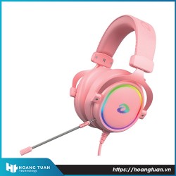 Tai nghe Dareu EH925S (USB, 7.1, Màu hồng, Led RGB)