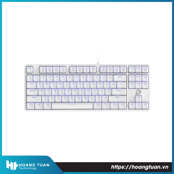 Bàn phím cơ Gaming DAREU EK87 WHITE (ICE-BLUE LED, Blue/ Brown/ Red D switch)