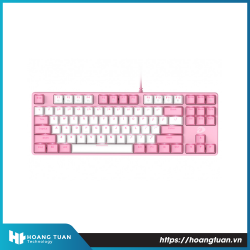 Bàn phím cơ Gaming DAREU EK87 PINK-WHITE (PINK-LED, Blue/ Brown/ Red D switch)