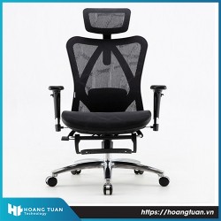 Ghế văn phòng công thái học Sihoo M57B Black kê chân