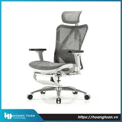 Ghế văn phòng công thái học Sihoo M57B Grey kê chân