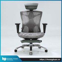 Ghế văn phòng công thái học Sihoo V1 Grey kê chân