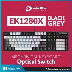 Bàn phím cơ quang DareU EK1280X Black Grey