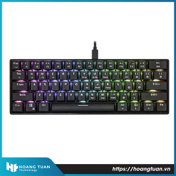 Bàn phím cơ chơi game E-DRA EK361W V2 - Black