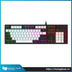 Bàn phím cơ chơi game DareU EK104 Rainbow White Black Dream Switch