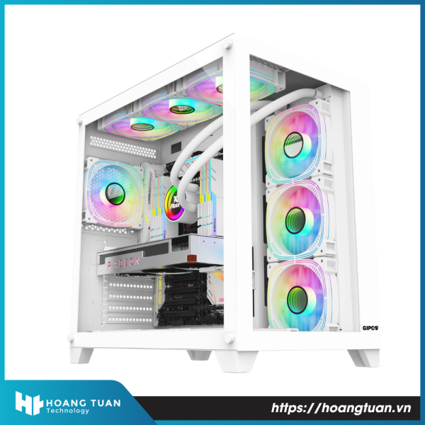 Vỏ Case Máy Tính AQUARIUM GIPCO- GW258 White