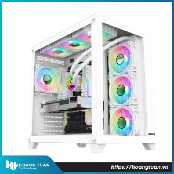 Vỏ Case Máy Tính AQUARIUM GIPCO- GW258 White