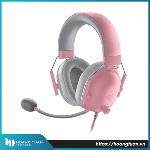 Tai Nghe Gaming Razer BlackShark V2 X - Quartz (Hồng)