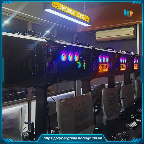 Lắp Đặt CyberGame 60PC - Giải Pháp Thiết Kế Và Thi Công Phòng Game 60 Máy Trọn Gói