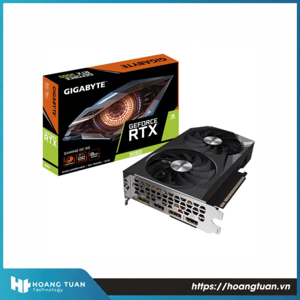 Card màn hình GIGABYTE GeForce RTX 3060 WINDFORCE OC 8G GDDR6