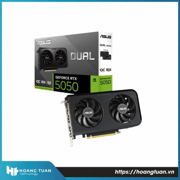 Card màn hình ASUS Dual GeForce RTX 5050 OC Edition 8GB GDDR6
