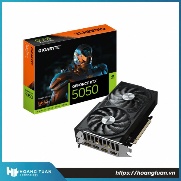 Card màn hình GIGABYTE GeForce RTX 5050 WINDFORCE OC 8G V2 GDDR6