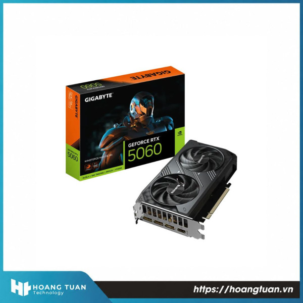 Card màn hình GIGABYTE GeForce RTX 5060 WINDFORCE MAX OC 8G GDDR7