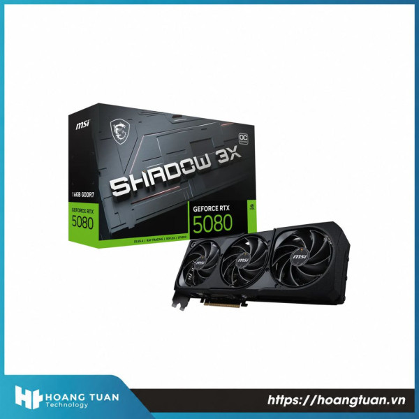 Card màn hình MSI GeForce RTX 5080 16G SHADOW 3X OC GDDR7