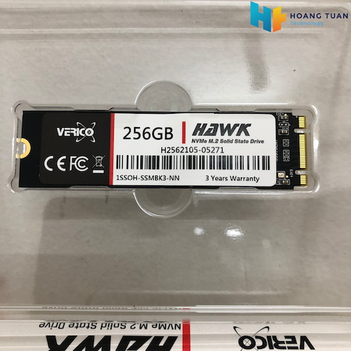 Ổ Cứng SSD Verico Hawk 256GB NVMe PCIe Gen3x2 M.2 2280