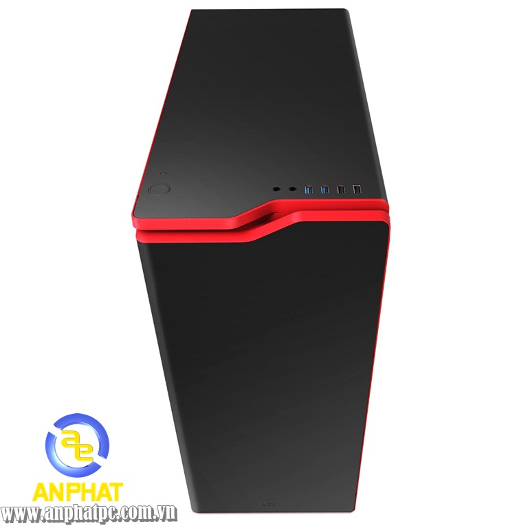 Case NZXT NZXT H440 STEEL Mid Tower Case - High-End WC support, USB3.0, Matte BLK/Red