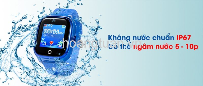 Đồng hồ định vị trẻ em chống nước Wonlex KT01 (GPS, WIFI, LBS) có rung, camera