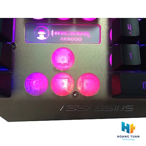 Bàn phím gaming giả cơ Assassins AK-8000 LED RGB