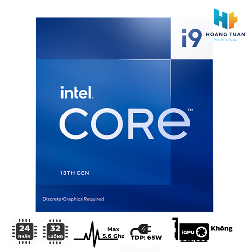 CPU Intel core i9 13900F 2.0GHz Turbo 5.6GHz 24 nhân 32 luồng 36MB LGA 1700