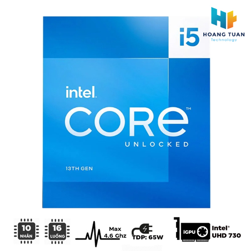 Intel Core i5-13400 13th Gen Desktop Processor 10 cores (6 P-cores + 4  E-cores) 20MB Cache, up to 4.6 GHz UHD Graphics 730 – (Box Packed)