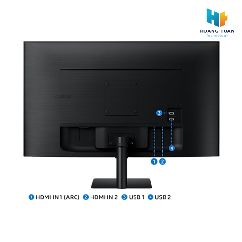 Màn hình thông minh SAMSUNG SMART MONITOR M5 M50D LS32DM500EEXXV 32 inch - VA - FHD - 60Hz - 4ms