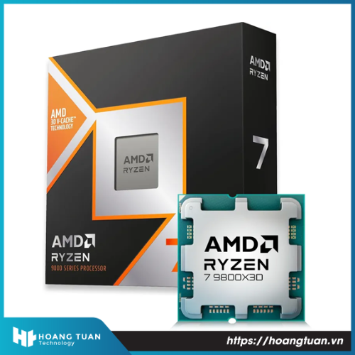 CPU AMD Ryzen 7 9800X3D / 4.7GHz Boost 5.2GHz / 8 nhân 16 luồng / 104MB / AM5