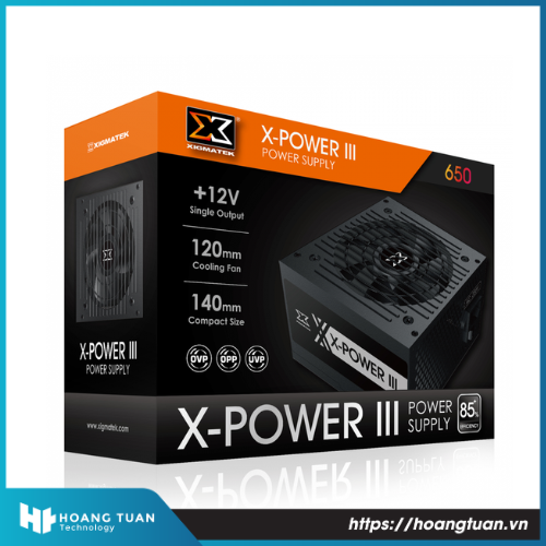 Nguồn máy tính Xigmatek EN45990 X-POWER III 650 - 600W 