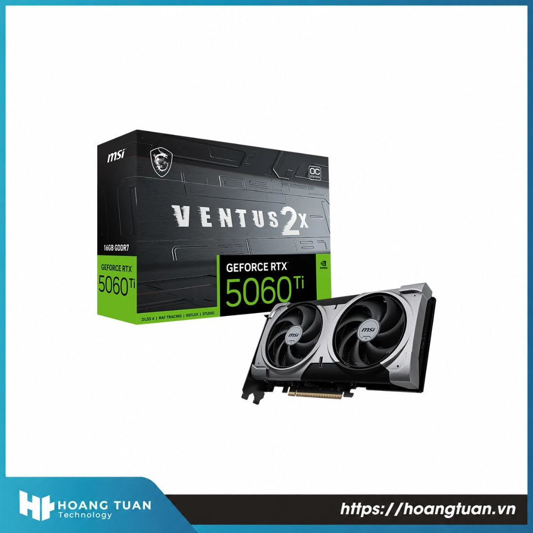 Card Màn Hình MSI GeForce RTX 5060 Ti 16G VENTUS 2X OC PLUS GDDR7